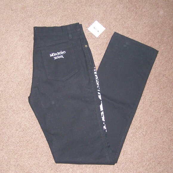 🌟 New MOSCHINO JEANS size 8 Black Pants/jeans - Picture 11 of 15